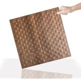 3 Boyutlu Duvar Paneli Kabartmalı Puantiye Desen Pvc 41X41 Cm/ 6 Adet /1 M² Antik - Açık Kahverengi - 41 x 41