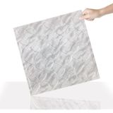 3 Boyutlu Duvar Paneli Kabartmalı Retro Desen Pvc 41X41 Cm/ 6 Adet /1 M² Mermer - Gri - 41 x 41