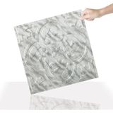 3 Boyutlu Duvar Paneli Kabartmalı Solo Desen Pvc 41X41 Cm/ 6 Adet /1 M² Mermer - Gri - 41 x 41