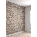 3 Boyutlu En X Boy Taş Duvar Desenli Silinebilir Tekstil Duvar Kağıdı, 600 x 240, 2023-131600x240