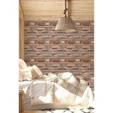 3 Boyutlu En X Boy Tuğla Duvar Desenli Silinebilir Tekstil Duvar Kağıdı, 250 x 100