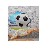3 Boyutlu Futbol Topları Desenli Isı Ve Ses Yalıtımlı Sağlıklı Tekstil Duvar Kağıdı, 385 x 270, 2023-752-32