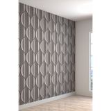 3 Boyutlu Geometrik Desenli Silinebilir Sağlıklı Tekstil Duvar Kağıdı, 220 x 260