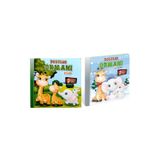 3 Boyutlu Hareketli Kitap Dostluk Ormanı Serisi 2li Set,pop-up Kitap