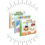 3 Boyutlu, Hareketli Kitaplar "3'lü Set" Pop-Up Kitap D.ormanı-Okyanus-E.hayvanlar