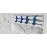 3 Boyutlu Hepsi Havlupan Kancası 1 Adet, Radyatör Askısı, Boru Tipi Radyatör Kancası, Özel Renk Havluluk Kancası, Bornoz Askısı - Model No : 101 - Mavi