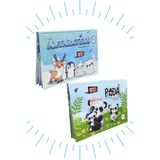 3 Boyutlu Kitap 2'li Set " Penguen Ugi ve Panda Pagi " 3D Kitap