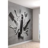 3 Boyutlu Kuaför Malzemeleri Desenli Isı Ve Ses Yalıtımlı Sağlıklı Tekstil Duvar Kağıdı, 200 x 100