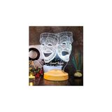 3 Boyutlu Maske, Tiyatro Sanatçısına Hediye Kişiye LED Lamba - 1 - 10 W