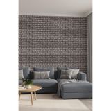 3 Boyutlu Tuğla Desenli Silinebilir Sağlık Dostu Tekstil Duvar Kağıdı, 400 x 240, 2023-101400x240