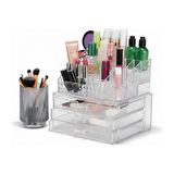 3 Çekmeceli Makyaj Düzenleyici Organizer Set - Beyaz