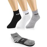 3 Çift Kısa Konçlu Tenis Spor Çorabı Asorti Paket - Siyah
