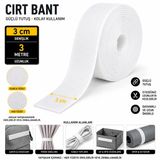 3 cm-3 metre Beyaz Cırt Bant – Hook & Loop Cırt Cırt Bant – Güçlü Tutuculuk – Tekstil, Çanta, Kablo ve Ev Kullanımı (arkası yapışkanlı değildir.) (dişi ve erkek ayrı ayrı yollanmaktadır)