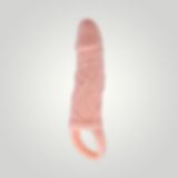 3 cm Dolgu Uzatmalı Titreşimli Penis Kılıfı Prezervatif Vibratör