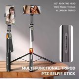 3 Eksen Anti Shake Stabilizasyonlu Selfie Çubuğu Tripod 170 Cm Uzatılabilir Alüminyum Gövde 10 M Bluetooth Kumanda 360° Ayar 1/4 Vida Kamera Vlog Canlı Yayın | Np-L6s