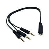 3 Erkek Stereo 1 Dişi Stereo 1 Dişi Aux 3 Erkek Aux Kablo Ses Sistemi Kablosu