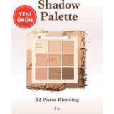 3 Farklı Mat Dokuda Renk Seçenekleri Sunan Far Paleti Dasıque Shadow Palette (#12 Warm Blending)