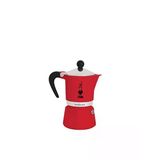 3 Fincan Kapasiteye Sahip Kırmızı Ocak Üstü Espresso Pişirici