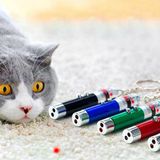 3 Fonksiyonlu Kırmızı Beyaz Işıklı Led Lazer Kedi Köpek Oyuncak Anahtarlık (5067)