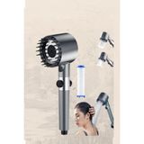 3 Fonksiyonlu Masajlı Duş Başlığı ? Kireç Filtreli Start- Stop Tuşlu Banyo Duş Başlık