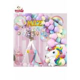 3 Gold Harfli Yaş Karakterli Unicorn Temalı Iyi Ki Doğdun Makaron Balon Doğum Günü Parti Kutlama Set, 737837570570