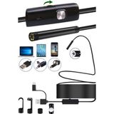 3-In-1 Endoskop Kamera, USB ve Android, Type-C Bağlantılı, 6 LED Işıklı, Sert Kablo,su Geçirmez,yılan Kamera, Borescope - 10 Metre