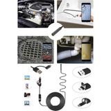 3-In-1 Endoskop Kamera, USB ve Android, Type-C Bağlantılı, 6 LED Işıklı, Sert Kablo,su Geçirmez,yılan Kamera, Borescope - 15 Metre