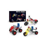 3 İn 1 Metal Motor Yapım Seti - 143 Parça Eğitici Mekanik Montaj Oyuncağı Zeka Geliştirici Araç Kiti