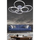 3 Işıklı Kumandalı LED Plafonyer Avize Dimmerli - Gümüş