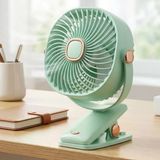 3 Kademeli Mandallı Masaüstü Fan – 360° Tam Tur Dönebilen Oynar Başlıklı Duvara Monte Edilebilen Mini Fan Zb113 (5570)