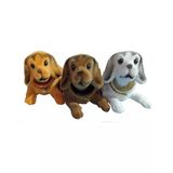 3 Kafa Sallayan Köpek Araç İçi Aksesuar 17X9x7 Cm Kadife Dış Kaplama Farklı Renklerde