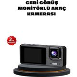 3 Kameralı Araç Dvr 1080P Ön + Hd Arka + Iç Kamera Döngü Kayıt 2’’ Ekran - 1BW-Beyaz
