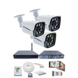 3 Kameralı Güvenlik Seti - 5Mp Sony Seculens, 1080P Full Hd Ahd, Gece Renkli, 8 Ultra Warm Led, 5Mp Dvr + Wifi Adaptörü, V1
