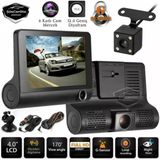 \3 Kameralı Kayıt Cihazı Iç Ön Arka Geri Görüş Kameralı Monitör 4.0"\"" 1080P Full Hd Kayıt Çarpışma Algılayıcı Sensörlü Gece Görüşlü Park Sensörü Sesli Yol Kayıt\