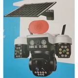 3 Kameralı Solar Wifi Kablosuz İnternet İle Çalışan Güneş Enerjili 3 Lensli Gece Görüşlü Güvenlik Kamerası O-Kam 8095