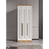 3 Kapaklı Beyaz Gardırop Komple Mdf Genç Ve Yatak Odası