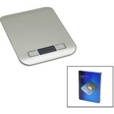 3 KAPASİTE=1000-3000-5000GR/1GR 180X140X18MM Dijital Platin Mutfak Terazi - Tartı Pilli= 2pcs Ince