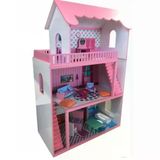 3 Katlı Ahşap Oyun Evi Seti