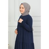 3 Katlı Çocuk Ferace - Lacivert - 15 Yaş