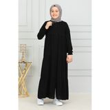 3 Katlı Çocuk Ferace - Siyah - 7 Yaş