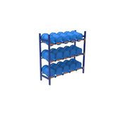 3 Katlı Damacana Rafı H: 150 Cm - Damacana İstifleme Rafı 40X90 Cm