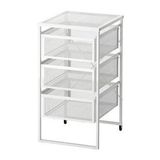 3 Katlı Evrak Rafı-makyaj Düzenleme Çekmecesi Ikea 30x56 Cm Metal 3 Katlı Raf Beyaz