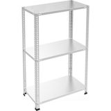 3 Katlı Galvaniz Çelik Raf - Depo, Arşiv, Kiler, Dosya, Market Rafı 43X93 Cm 50 Cm 0.70 Mm