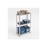 3 Katlı Galvaniz Çelik Raf - Depo, Arşiv, Kiler, Dosya, Market Rafı, Mutfak, Ofis 31x60x100 cm