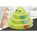 3 Katlı Kedi Oyuncağı Kedi Başlıklı