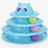 3 Katli Kedi Oyuncagi Seti Model 2 - Mavi