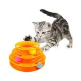 3 Katlı Kedi Oyuncağı Turntable Cat Toy - 1 - Renkli