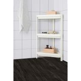 3 Katlı Köşeli Banyo Rafı Çok Amaçlı Beyaz Raf Ünitesi