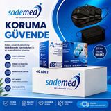 3 Katlı Lastikli Burun Telli Maske 1(Koli)