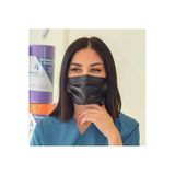 3 Katlı Lastikli Burun Telli Maske